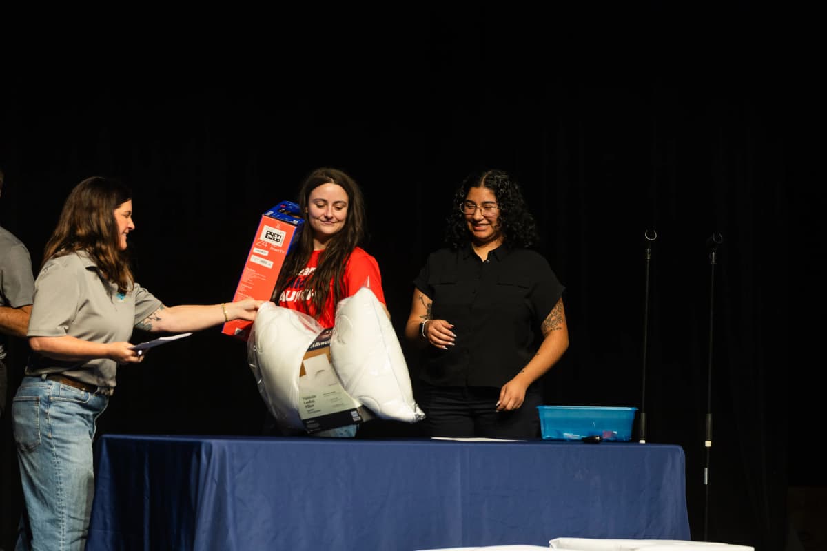 Award moment at Boom pitch competition